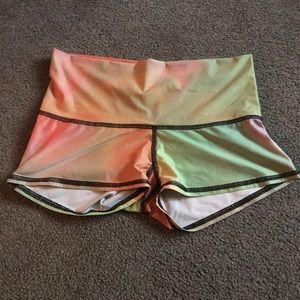 Teeki rainbow yoga shorts